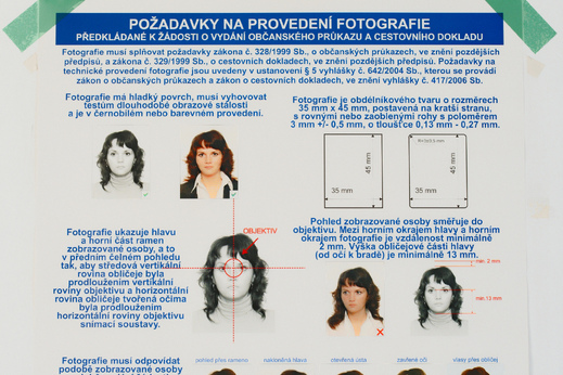 Požadavky na dokladové fotografie v roce 1999  (foto 1./2)